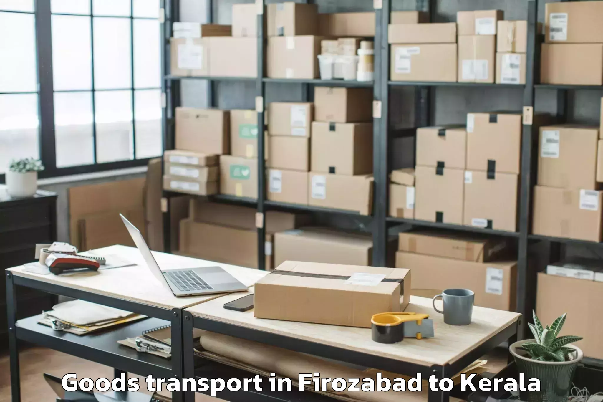 Reliable Firozabad to Tellicherry Goods Transport